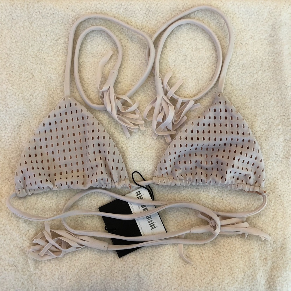Humuhumu acacia swimwear Top in Foam (S) Mesh